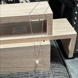 Elegant Silver Pearl Necklace